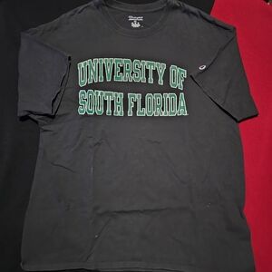University Of South Florida Bulls Mens XXL Black Short Sleeve Champion T-Shirt